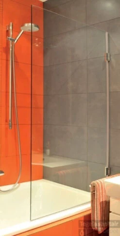 B&w-luxury Bagno Badwand 80x140cm. Chroom-helder Clean -Winkel Voor Huis- En Badkamerartikelen 10667