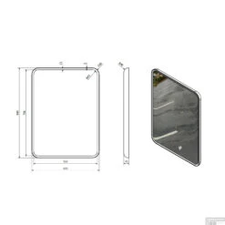 Badkamerspiegel Sapho Float 60x80 Cm LED-Verlichting Frame Wit -Winkel Voor Huis- En Badkamerartikelen 22572 badkamerspiegel sapho float 60x80 cm led verlichting frame wit 17