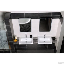 Badkamerspiegel Sapho Float 60x80 Cm LED-Verlichting Frame Wit -Winkel Voor Huis- En Badkamerartikelen 22572 badkamerspiegel sapho float 60x80 cm led verlichting frame wit 8