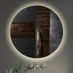 BWS Badkamerspiegel | Spark | Rond | Met LED Verlichting | 100 Cm -Winkel Voor Huis- En Badkamerartikelen 33768 100139 ronde badkamerspiegel led bws spark 100 cm shop