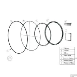 Ronde Spiegel Wiesbaden Novi Met LED, Dimbaar 60 Cm Geborsteld Messing 10 Ronde Spiegel Wiesbaden Novi Met LED, Dimbaar 60 Cm Geborsteld Messing -Winkel Voor Huis- En Badkamerartikelen 38.3705 tekening 1