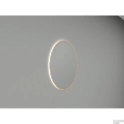 Ronde Spiegel Wiesbaden Novi Met LED, Dimbaar 60 Cm Geborsteld Messing