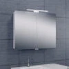 Spiegelkast Wiesbaden Met Led Verlichting 80x60 Aluminium