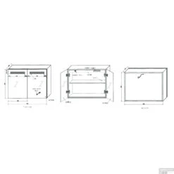 Spiegelkast Best Design Aluma Incl. LED Verlichting 80x60cm -Winkel Voor Huis- En Badkamerartikelen 3803670 tech