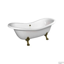 Vrijstaand Bad Sapho Charleston 188x80x71 Cm Wit Met Leeuwenpoten Brons