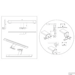 Spiegel Verlichting Tiger Ancis LED 4000K 60x4x10.5 Cm Chroom -Winkel Voor Huis- En Badkamerartikelen 4008919068407 9