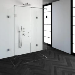 Douchecabine Compleet Just Creating Profielloos XL 80x140 Cm Chroom