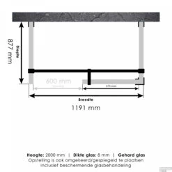 Inloopdouche Compleet XL Just Creating Profielloos 90x120 Cm Koper -Winkel Voor Huis- En Badkamerartikelen 4jc6 90x120 tt