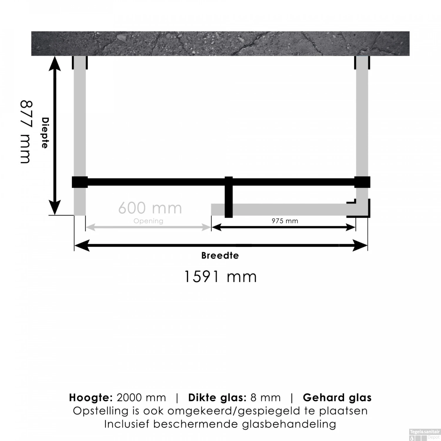 Inloopdouche Compleet XL Just Creating Profielloos 90x160 Cm Chroom 3 Inloopdouche Compleet XL Just Creating Profielloos 90x160 Cm Chroom - Afbeelding 3