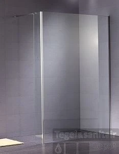B&w-luxury Quattro Walk-in Douche 132.6x200 Cm. Chroom-helder Clean