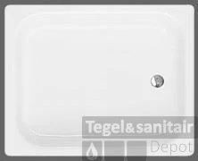 Bette Vlak Plaatstalen Douchebak 90 X 75 X 15 Cm. Wit