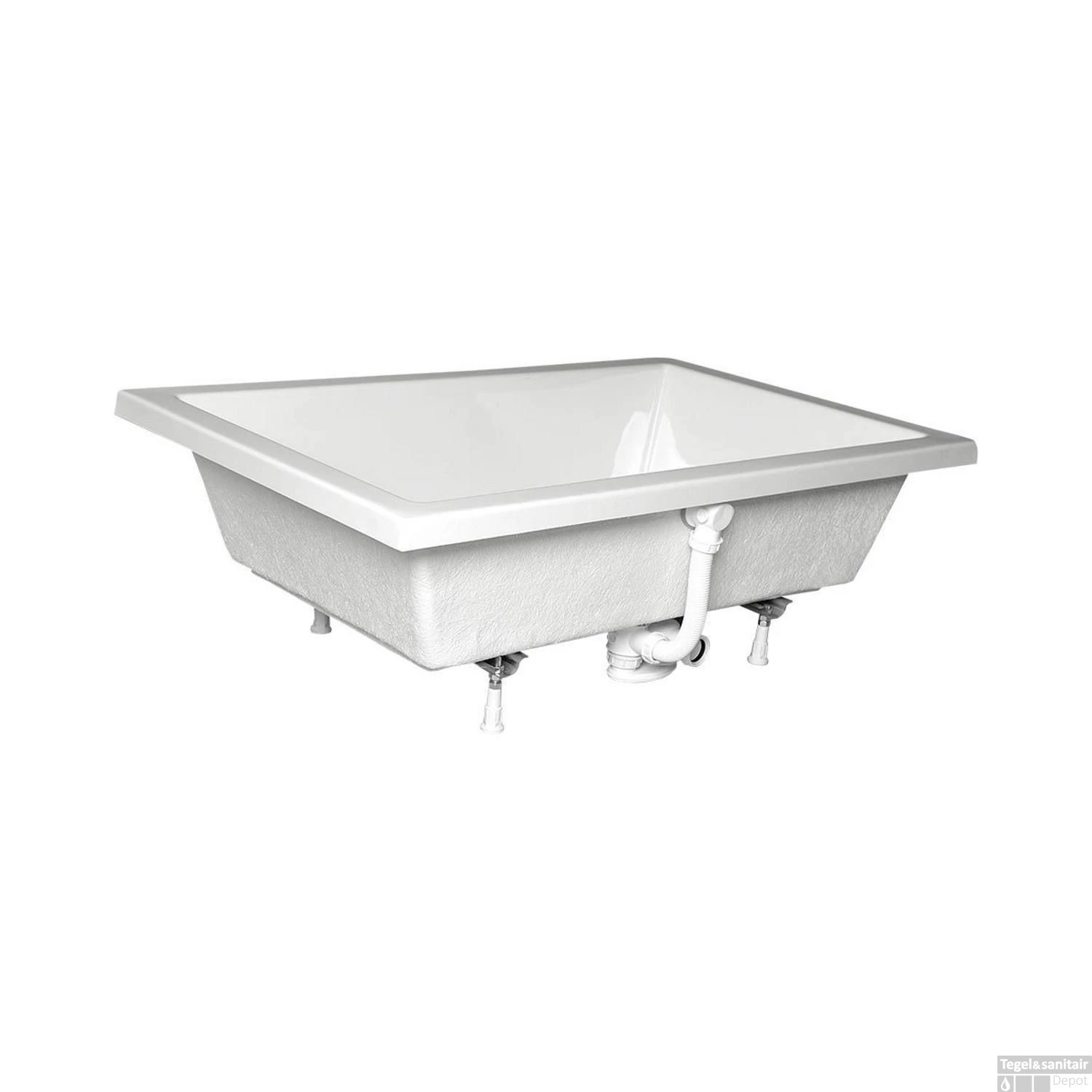 Extra Diepe Douchebak Sapho Deep 110x90x26 Cm Rechthoekig Acryl Wit - Afbeelding 3