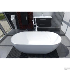 Vrijstaand Bad Sapho Reduta Gegoten Marmer 171x81x46 Cm Wit -Winkel Voor Huis- En Badkamerartikelen 72842 vrijstaand bad sapho reduta marmer 170x80x58 cm wit 5