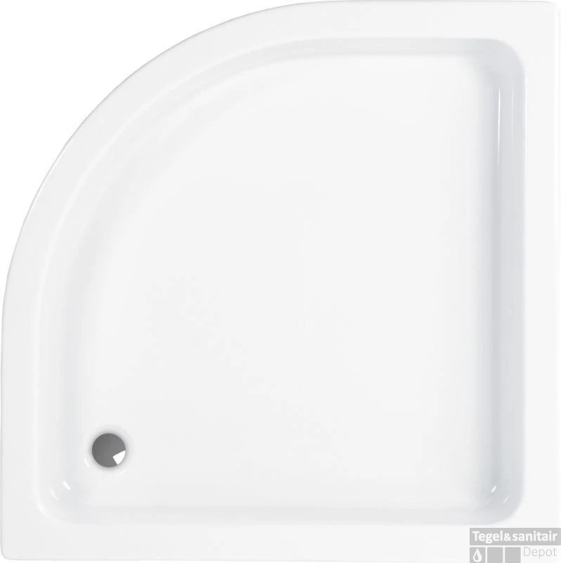 Wisa Cadiz Douchebak Kwartrond 90 X 90 X 8 Cm. Wit 1 Wisa Cadiz Douchebak Kwartrond 90 X 90 X 8 Cm. Wit