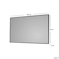 Badkamerspiegel Sanicare Q-Mirrors 100x70x2cm Chroom -Winkel Voor Huis- En Badkamerartikelen badkamerspiegel q sanicare 100x70cm tech 3