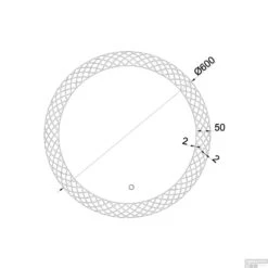 Winkel Voor Huis- En Badkamerartikelen -Winkel Voor Huis- En Badkamerartikelen badkamerspiegel wiesbaden deco rond met led verlichting condensvrij 60 cm tech