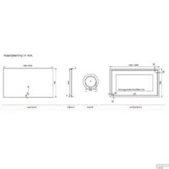 Badkamerspiegel Xenz Garda 90x70cm Met Ledverlichting Boven- En Onderzijde En Spiegelverwarming -Winkel Voor Huis- En Badkamerartikelen badkamerspiegel xenz garda met ledverlichting tech 3