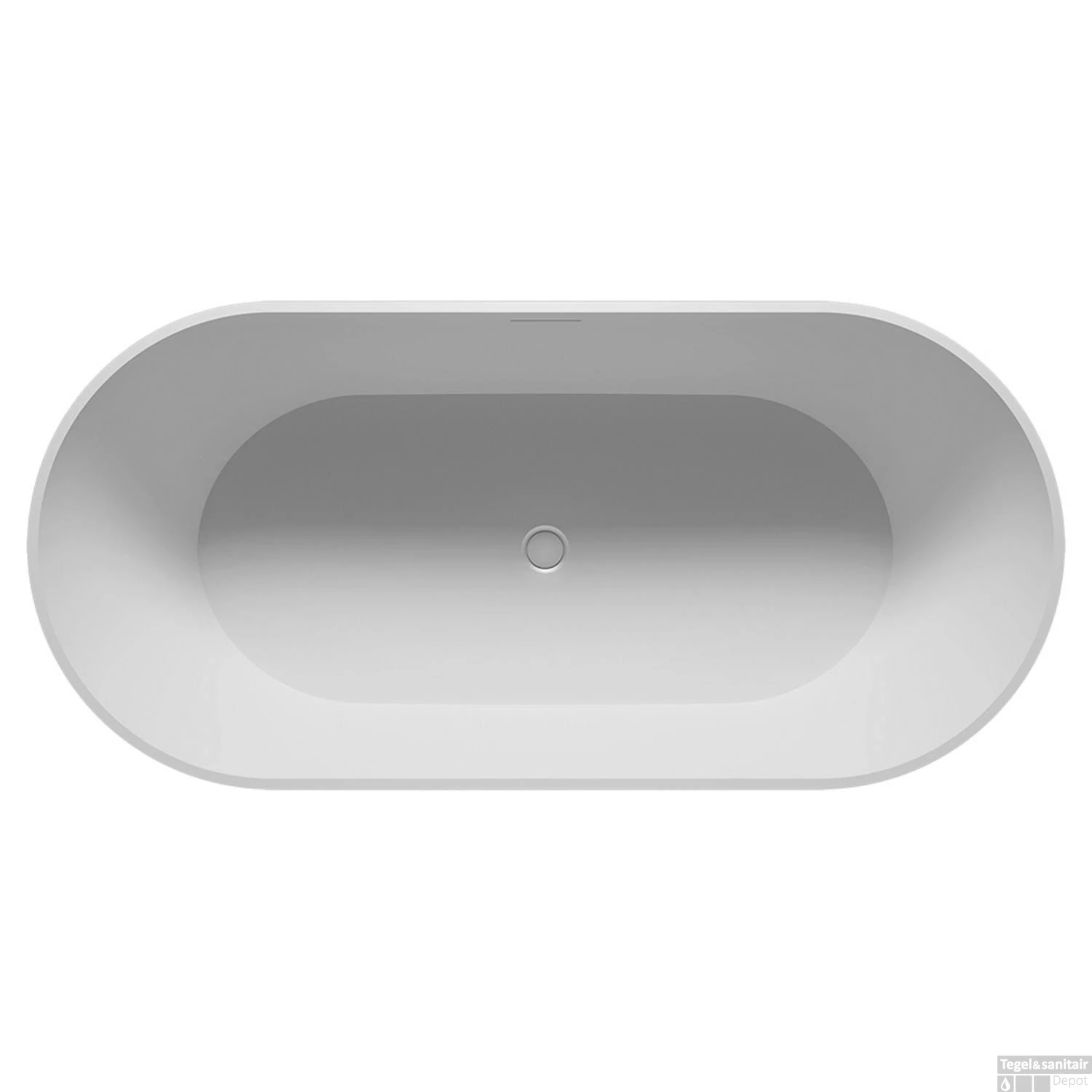 Vrijstaand Ligbad Riho Bilbao 170x80x55,5 Cm Solid Mat Wit 2 Vrijstaand Ligbad Riho Bilbao 170x80x55,5 Cm Solid Mat Wit - Afbeelding 2