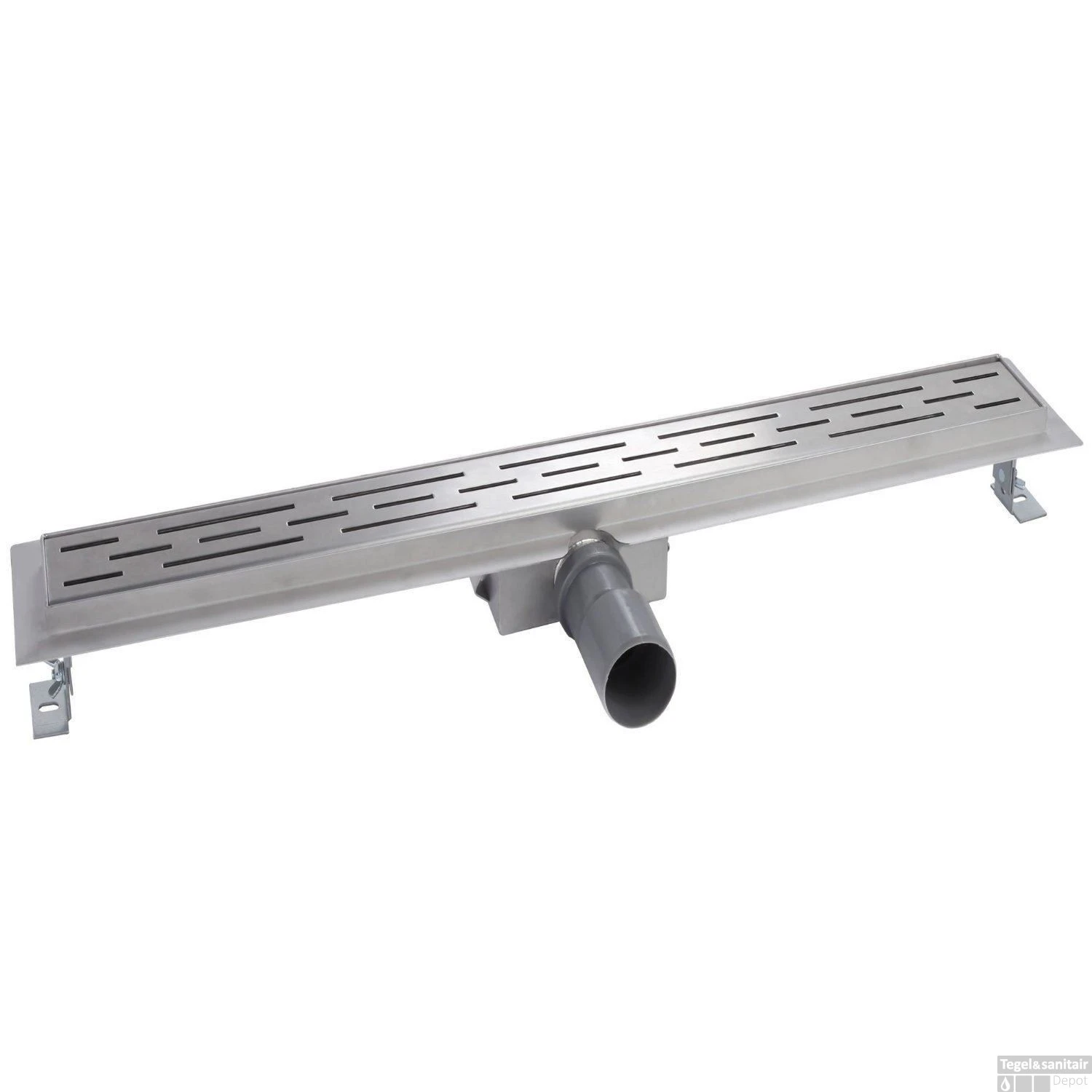 BWS Douchegoot RVS Met Flens 50 Cm Uitneembaar Sifon Standaard Rooster 2 BWS Douchegoot RVS Met Flens 50 Cm Uitneembaar Sifon Standaard Rooster - Afbeelding 2