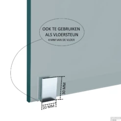 BWS Haakse Glaskoppeling Chroom Draaibaar T.b.v. Stabilisatiestang -Winkel Voor Huis- En Badkamerartikelen bws haakse glaskoppeling chroom draaibaar t.b.v. stabilisatiestang 5.1