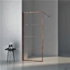 BWS Inloopdouche Frame 90x200 Cm 8mm NANO Glas Geborsteld Koper