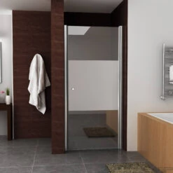 BWS Nisdeur Met Middenband 80x200cm 8mm NANO Coating Rechts