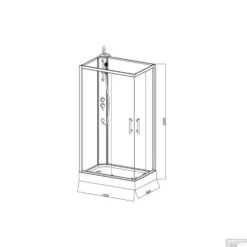 Complete Douchecabine VM Khone VII 80x120 Cm Hoekinstap Mat Wit -Winkel Voor Huis- En Badkamerartikelen complete douchecabine vm khone vii 80x120 cm hoekinstap mat wit tech