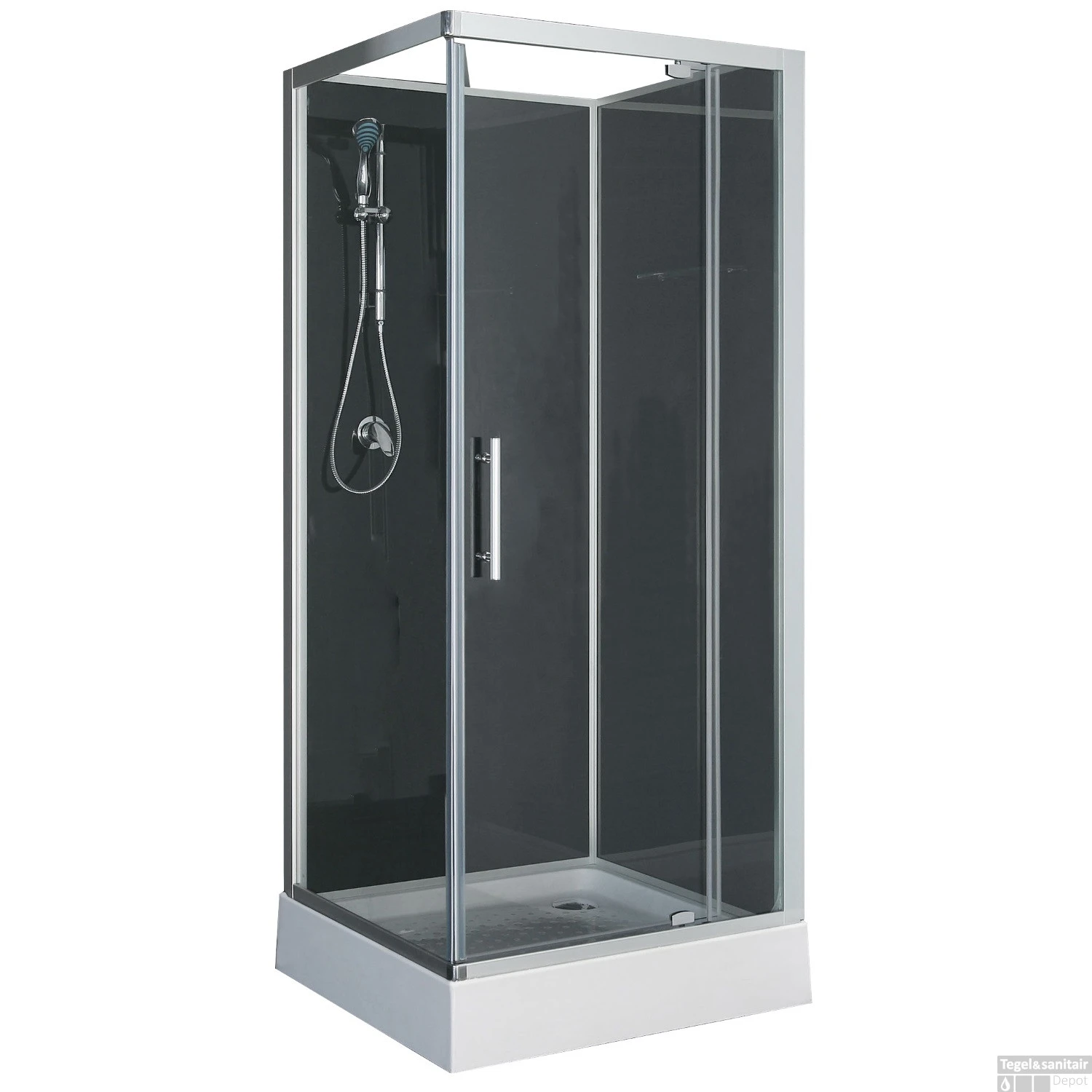 Complete Douchecabine Wiesbaden Domino 80x80x210 Cm 5mm 1 Complete Douchecabine Wiesbaden Domino 80x80x210 Cm 5mm