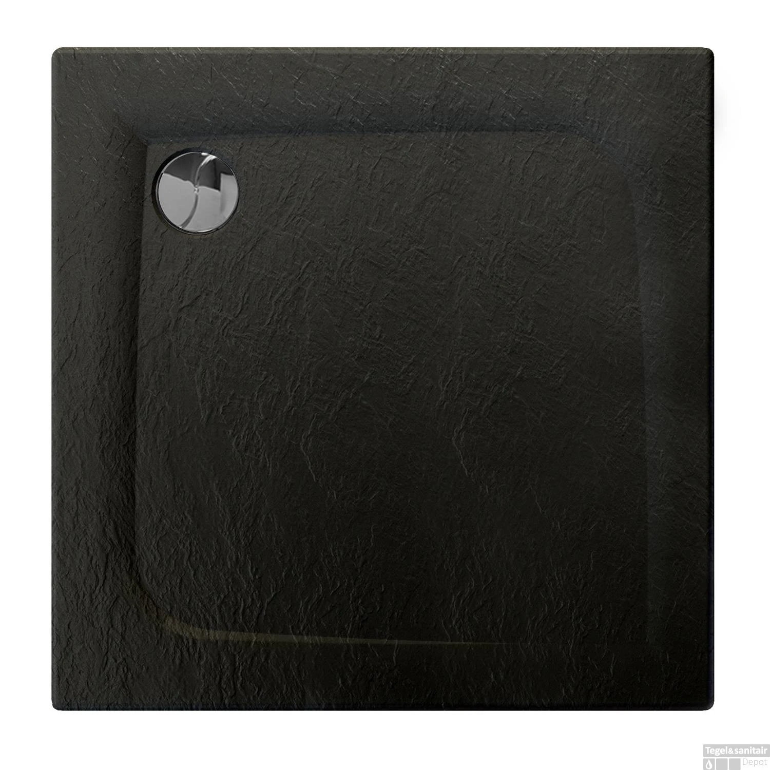 Douchebak Allibert Mooneo Vierkant Inbouw Bioplax 90x90 Cm Zwart 1 Douchebak Allibert Mooneo Vierkant Inbouw Bioplax 90x90 Cm Zwart