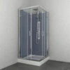 Douchecabine Allibert Everest 225x90x90 Cm Vierkant Hoekinstap Schuifdeuren 4mm Helder Glas