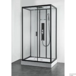 Douchecabine Allibert Uyuni 225x80x120 Cm Rechthoek Frontale Instap Schuifdeuren 4mm Helder Glas