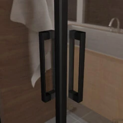 BWS Douchecabine Vierkant | Hoekinstap | 2 Schuifdeuren | 89x89x200cm | 8mm Helder Glas Nano Coating | Mat Zwart -Winkel Voor Huis- En Badkamerartikelen douchecabine boss wessing vierkant hoekinstap 2 schuifdeuren 90x90x200cm 8mm helder glas met nano coating mat zwart 3