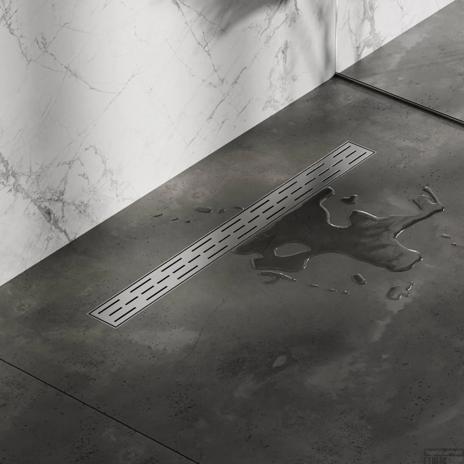 Douchegootrooster Brauer StanGrid RVS Standaard Tbv Douchegoot STD/W/PS 80x7 Cm 2 Douchegootrooster Brauer StanGrid RVS Standaard Tbv Douchegoot STD/W/PS 80x7 Cm - Afbeelding 2