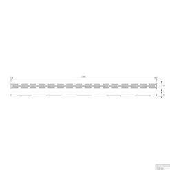 Douchegootrooster Brauer StanGrid Zwart Standaard Tbv Douchegoot STD/W/PS 160x7 Cm -Winkel Voor Huis- En Badkamerartikelen douchegootrooster brauer zwart standaard tbv douchegoot std w ps 160x7 cm tec