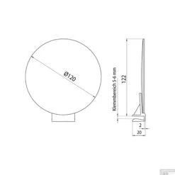 Winkel Voor Huis- En Badkamerartikelen -Winkel Voor Huis- En Badkamerartikelen emco scheerspiegel rond met klem glasdikte 5 6mm. chroom 979516400 tech 1