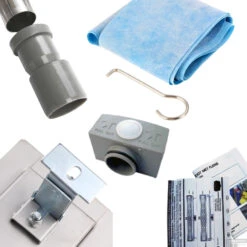 Wiesbaden RVS Douchegoot | Tegelrooster | Flens Met Uitneembaar Sifon | 90x7cm En 6,7cm Diep -Winkel Voor Huis- En Badkamerartikelen flens tegel rooster 90cm 4