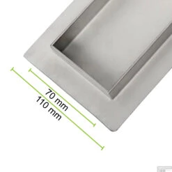 Wiesbaden RVS Douchegoot | Tegelrooster | Flens Met Uitneembaar Sifon | 90x7cm En 6,7cm Diep -Winkel Voor Huis- En Badkamerartikelen flens tegel rooster 90cm 7