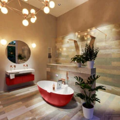 FLOAT Vrijstaand Bad 170x80cm Kleur Fire / Talc -Winkel Voor Huis- En Badkamerartikelen float 2 00012