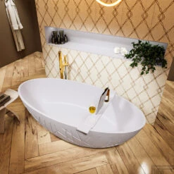 HOLM Vrijstaand Bad 180x85cm Kleur Cale / Cale -Winkel Voor Huis- En Badkamerartikelen holm 4 00021