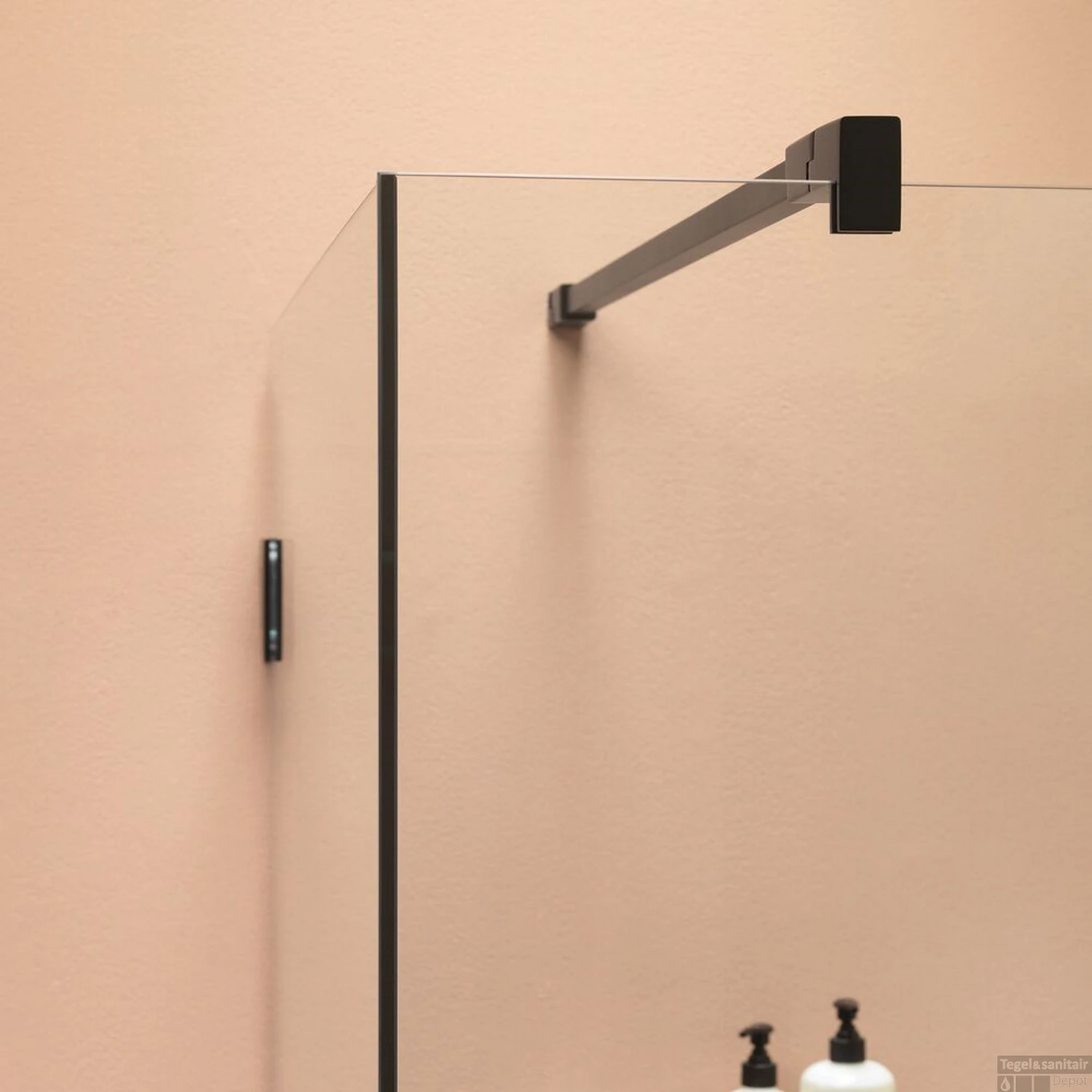 Inloopdouche By Sealskin 'I AM' Type A1 90x200 Cm Zwart Helder Antikalk + Zijdeel 30x200 Cm 3 Inloopdouche By Sealskin 'I AM' Type A1 90x200 Cm Zwart Helder Antikalk + Zijdeel 30x200 Cm - Afbeelding 3