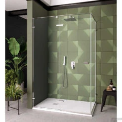 Zijwand Lacus S. Pietro 80x200 Cm Aluminium Profiel Chroom