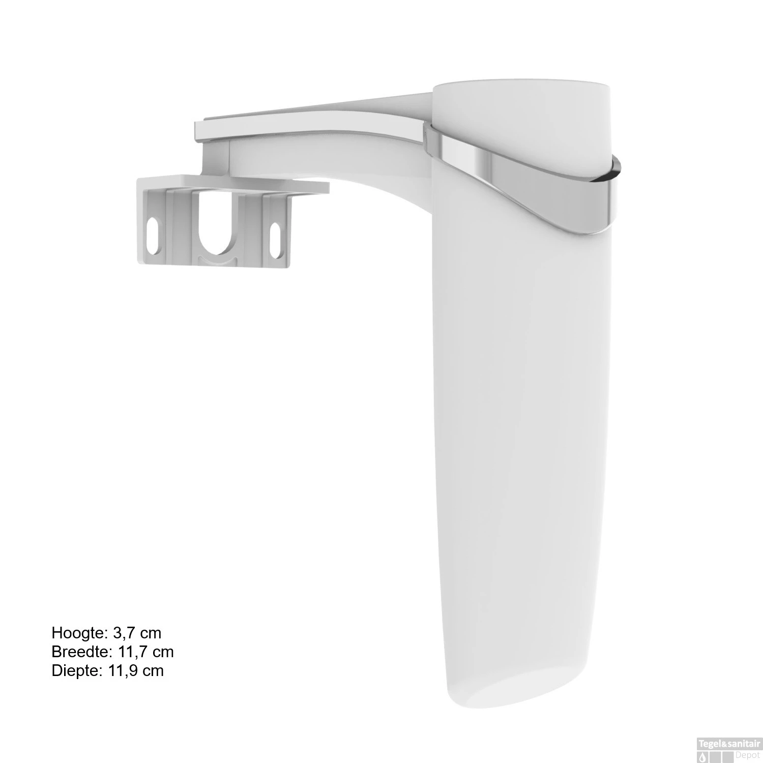 LED Spiegellamp Allibert Gota 3 Watt 3,7x11,7x11,9 Cm Glanzend Chroom Look - Afbeelding 3