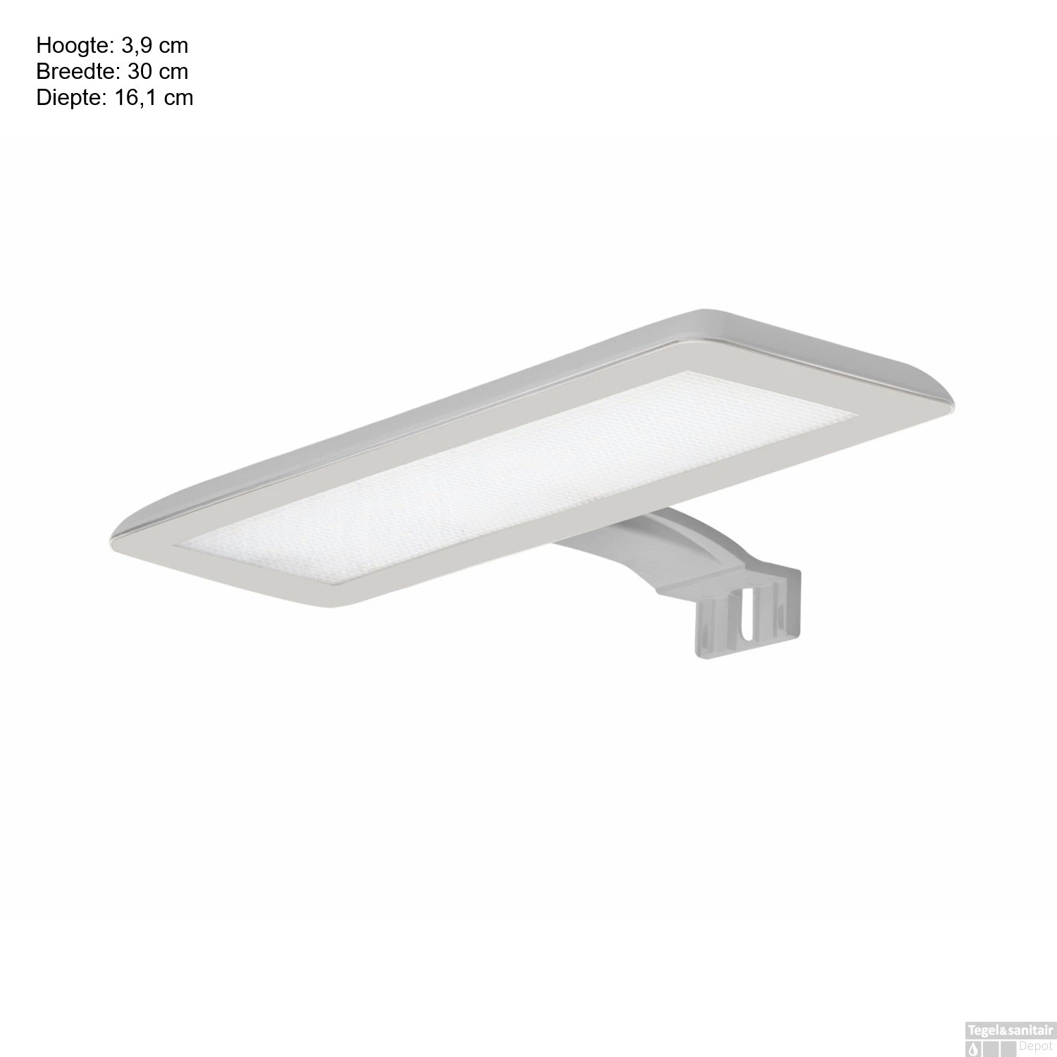 LED Spiegellamp Allibert Luceo 10 Watt 30x3,9x16,1 Cm Zilver 3 LED Spiegellamp Allibert Luceo 10 Watt 30x3,9x16,1 Cm Zilver - Afbeelding 3