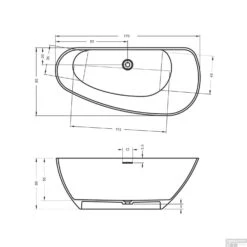 Ligbad Riho Granada Vrijstaand Rechts 170x80 Cm Mat Wit -Winkel Voor Huis- En Badkamerartikelen ligbad riho granada vrijstaand 170x80 cm mat wit tech