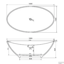 Ligbad Vrijstaand Ideavit Solidlectus 180x100x62 Cm Solid Surface Mat Wit -Winkel Voor Huis- En Badkamerartikelen ligbad vrijstaand ideavit solidlectus 180x100x62 cm solid surface mat wit tec