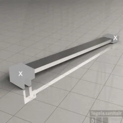 Losse Stabilisatiestang Chroom 100cm