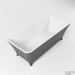 LUNDY Vrijstaand Bad 170x75cm Kleur Dark Grey / Talc