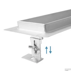 Mat Zwarte RVS Douchegoot Muurflens Met Uitneembaar Sifon 80x7cm 6,7cm Diep Mat Zwart -Winkel Voor Huis- En Badkamerartikelen muur design rooster 80cm 3 1