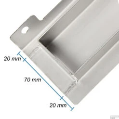 Mat Zwarte RVS Douchegoot Muurflens Met Uitneembaar Sifon 80x7cm 6,7cm Diep Mat Zwart -Winkel Voor Huis- En Badkamerartikelen muur design rooster 80cm 5 1