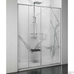 Nisdeur Lacus Stromboli Evo 2 Schuifdeuren 180x200 Cm Chroom